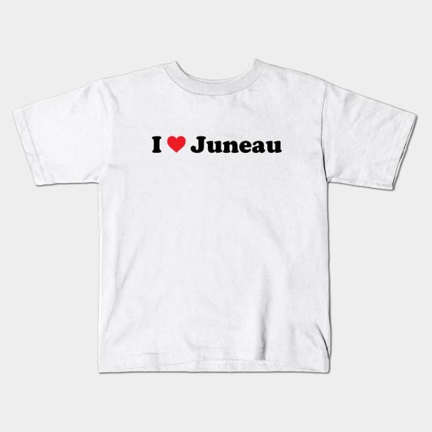 I Love Juneau Kids T-Shirt by Novel_Designs